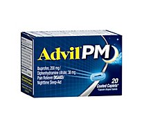 Advil PM Ibuprofen Caplets 200mg Pain Reliever NSAID Nighttime Sleep-Aid - 20 Count