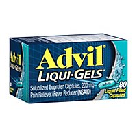 Advil Liqui-Gels Ibuprofen Capsules 200mg Liquid Filled - 80 Count - Image 2