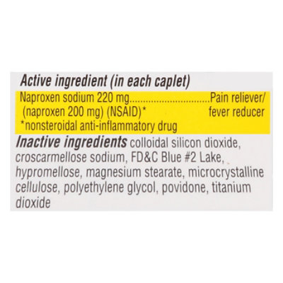 Signature Select/Care Naproxen Sodium Pain Reliever Fever Reducer 220mg NSAID Caplet - 50 Count - Image 4