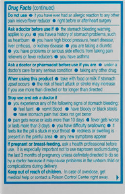 Aleve Naproxen Sodium Tablets 220mg Pain Reliever Fever Reducer - 24 Count - Image 3