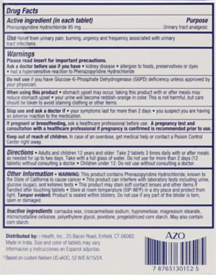 AZO Urinary Pain Relief Value Size Tablets - 30 Count - Image 2
