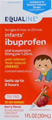 Signature Select/Care Ibuprofen Pain Reliever Fever Reducer Infant Berry 50mg /1.25ml Berry - 1 Fl. Oz. - Image 2