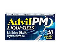 Advil PM Ibuprofen Caplets 200mg Pain Reliever NSAID Nighttime Sleep-Aid - 40 Count