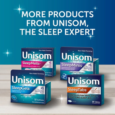 Unisom SleepTabs Nighttime Sleep-Aid 25 mg Tablets - 32 Count - Image 6