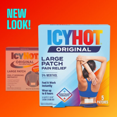 Icy Hot Medicated Patch Back And Large Areas - 5 Count - Image 3