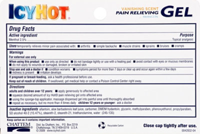 Icy Hot Pain Relieving Vanishing Scent Gel - 2.5 Oz - Image 3