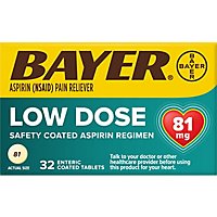 Bayer Aspirin Tablets 81mg Low Dose Enteric Coated - 32 Count - Image 2