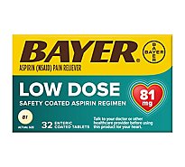 Bayer Aspirin Tablets 81mg Low Dose Enteric Coated - 32 Count