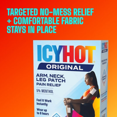 Icy Hot Medicated Patch Arm Neck & Leg - 5 Count - Image 7