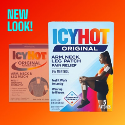Icy Hot Medicated Patch Arm Neck & Leg - 5 Count - Image 3