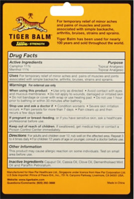 Tiger Balm Pain Relieving Ointment Ultra Strength Sports Rub - 0.63 Oz - Image 5