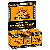 Tiger Balm Pain Relieving Ointment Ultra Strength Sports Rub - 0.63 Oz - Image 1