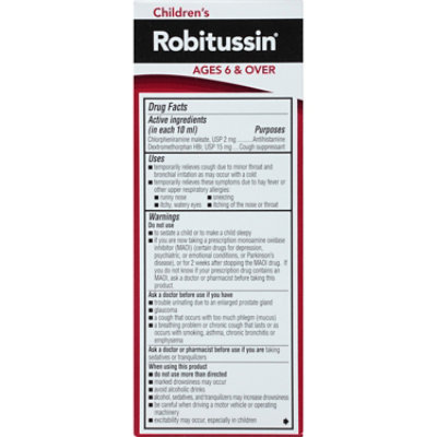 Robitussin Cough & Cold Childrens Long-Acting Fruit Punch Flavor - 4 Fl. Oz. - Image 4