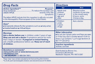 Boiron Oscillococcinum Quick-Dissolving Pellets - 6 Count - Image 5