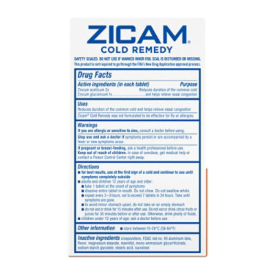 Zicam Cold Remedy RapidMelts Quick Dissolve Tablets Cherry Flavor - 25 Count - Image 5