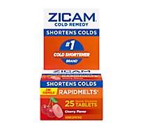 Zicam Cold Remedy RapidMelts Quick Dissolve Tablets Cherry Flavor - 25 Count