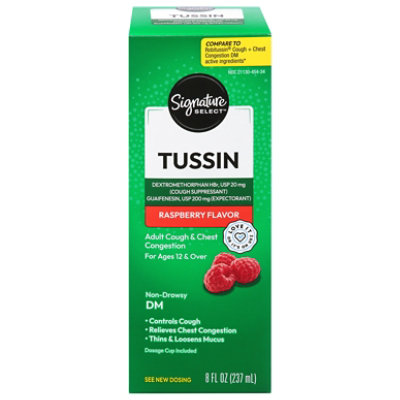 Signature Select/Care Cough + Chest Congestion Relief DM Non Drowsy Adult Original Flavor - 8 Fl. Oz. - Image 3