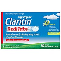 Claritin Antihistamine Tablets Indoor & Outdoor Allergies 10mg RediTabs - 30 Count - Image 3