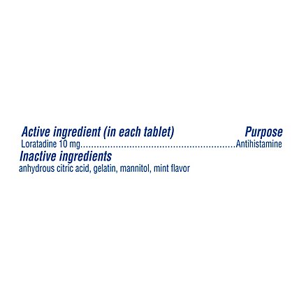 Claritin Antihistamine Tablets Indoor & Outdoor Allergies 10mg RediTabs - 30 Count - Image 4