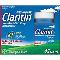 Claritin Non-Drowsy 24 Hour Allergy Tablets Value Size - 45 Count - Image 2