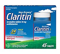 Claritin Non-Drowsy 24 Hour Allergy Tablets Value Size - 45 Count