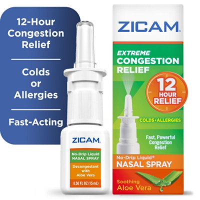 Zicam Congestion Relief Extreme No-Drip Liquid Nasal Gel - 0.5 Fl. Oz.