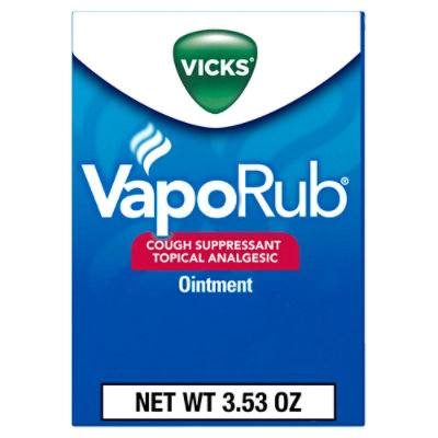 Vicks VapoRub Original Cough Suppressant Topical Analgesic Ointment - 3.53 Oz - Image 1