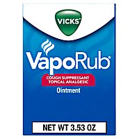 Vicks VapoRub Original Cough Suppressant Topical Analgesic Ointment - 3.53 Oz - Image 1