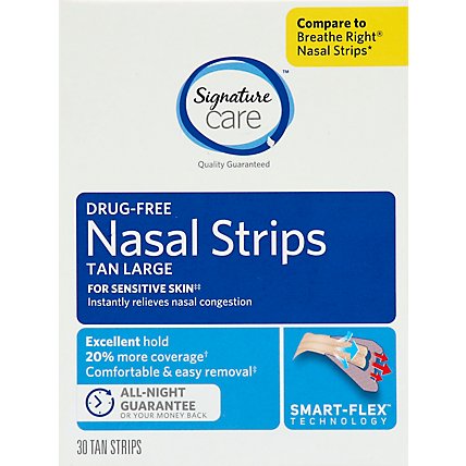 Signature Care Nasal Strips Tan Large - 30 Count - Image 2