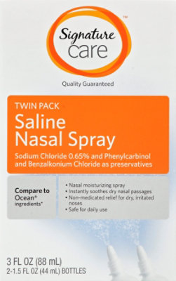 Signature Select/Care Nasal Spray Salin Daily Use Twin Pack - 2-1.5 Fl. Oz. - Image 2