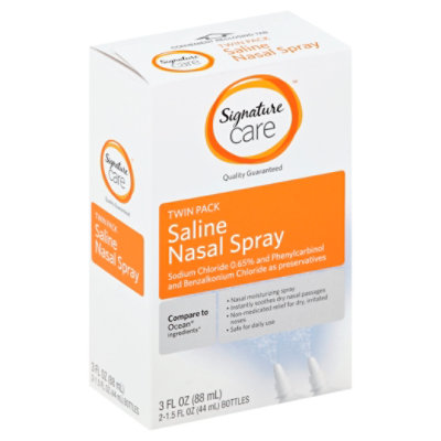 Signature Select/Care Nasal Spray Salin Daily Use Twin Pack - 2-1.5 Fl. Oz.