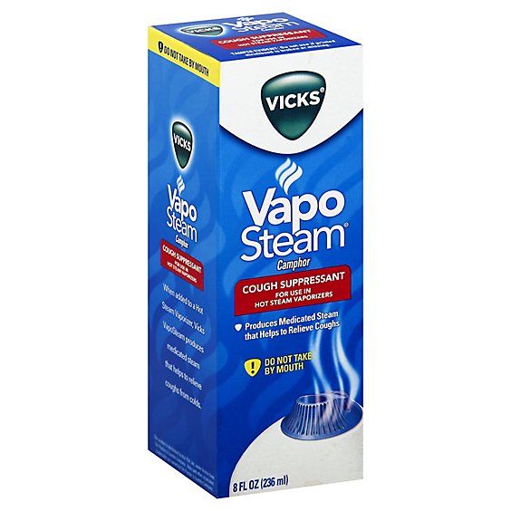 Vicks Vapo Steam Cough Suppressant Camphor - 8 Fl. Oz.