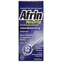 Afrin No Drip Nasal Decongestant Extra Moisturizing Pump Mist - 0.5 Fl. Oz. - Image 3