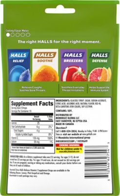 Halls Defense Drops 100% Vitamin C Assorted Citrus - 30 Drops - Image 5