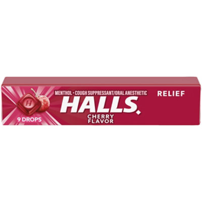 Halls Cough Drops Black Cherry - 9 Drops - Image 1