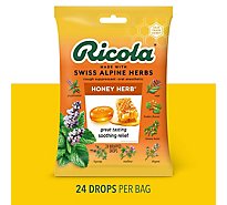Ricola Throat Drops Cough Suppressant Honey-Herb - 24 Count