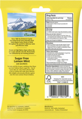 Ricola Throat Drops Herb Lemon Mint Sugar Free - 19 Count - Image 7