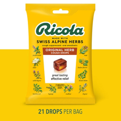 Ricola Throat Drops Cough Suppressant The Original Natural Herb Cough Drops - 21 Count - Image 2