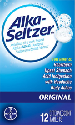 Alka-Seltzer Antacid Effervescent Tablets - 12 Count - Image 2