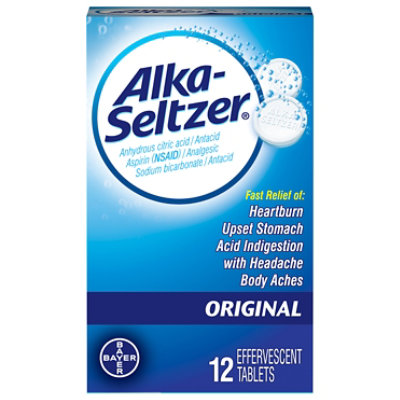 Alka-Seltzer Antacid Effervescent Tablets - 12 Count