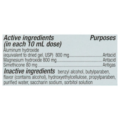 Signature Select/Care Antacid Plus Gas Relief Maximum Strength Classic Original Flavor - 12 Fl. Oz. - Image 4