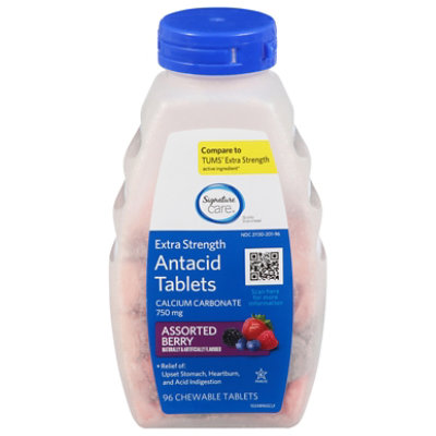 Signature Select/Care Extra Strength Antacid Relief Mixed Berry - 96 Count - Image 4