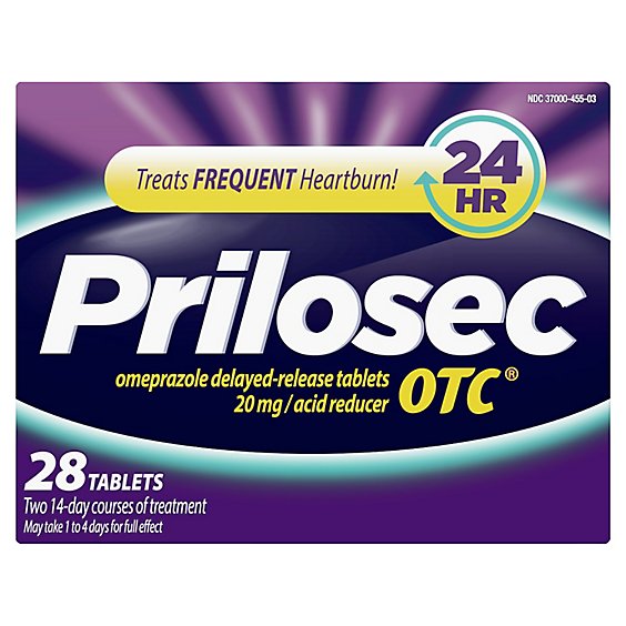 Prilosec OTC Heartburn Relief and Acid Reducer Tablets - 28 Count
