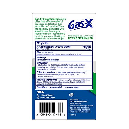 Gas-X Antigas Tablets Extra Strength Cherry Creme Chewables - 18 Count - Image 4