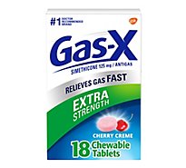 Gas-X Antigas Tablets Extra Strength Cherry Creme Chewables - 18 Count