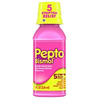 Pepto-Bismol 5 Symptom Relief Anti Diarrhea Liquid Syrup - 8 Fl. Oz. - Image 1