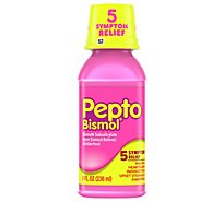 Pepto-Bismol 5 Symptom Relief Anti Diarrhea Liquid Syrup - 8 Fl. Oz.