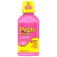 Pepto-Bismol 5 Symptom Relief Anti Diarrhea Liquid Syrup - 12 Fl. Oz. - Image 2