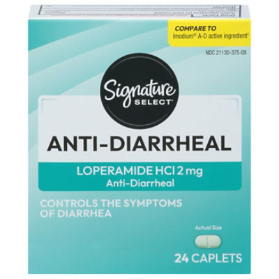 Signature Select/Care Anti Diarrheal Loperamide HCI 2mg Caplet - 24 Count - Image 3