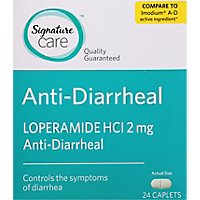 Signature Care Anti Diarrheal Loperamide HCI 2mg Caplet - 24 Count - Image 2